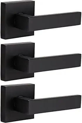 Hl-dl01-3pcs-bkdm  Home Improvement Direct 3 Pack No Lock Dummy Door Lever Single Sided Ha