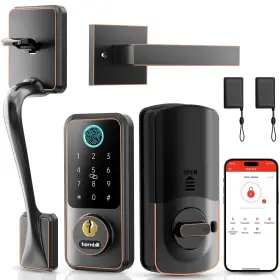 M1-obfhs-h Hornbill Smart Lock Set With Keypad Keyless Entry Deadbolt Handle Digi