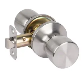 Hosom 783970855138 Passage Door Knob Interior Keyless 1 Pack Satin Nickel