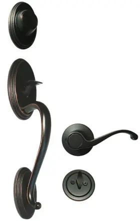 70780dbr-835-dummy-lh House Guard Hardware Oil Rubbed Bronze Dummy Front Door Handleset Lever Left