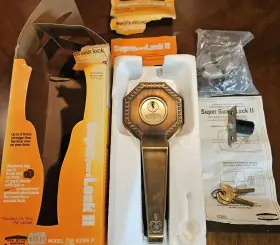 Db-9284 Ideal Security Vintage Mcm Super Guard Lock Ii 2 Keys P New Damaged Box