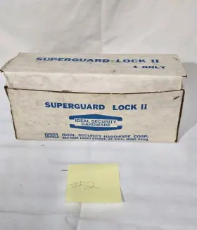 Db-9294 Ideal Security Vintage Nos Super Guard Lock 2 With Deadbolt 1 Key New 9294 #2