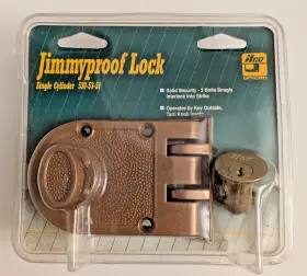 530-53-51 Ilco Unican Auxiliary Lock Jimmyproof Deadlock Single Cylinder
