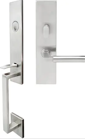 Mh221 Inox Mh Tubular Entry Handleset With Aurora Lever Inside Rh Open Box