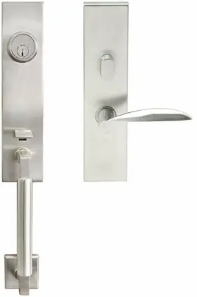 Ny227c563-32d-rh Inox Ny Handleset Tubular Stratus Lever Entry 2-3/8 Inch Backset Right Hand