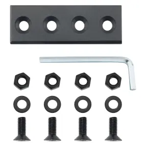 Bdhtcsbsp-80x27-b1 Itrolle Barn Door Track Connector Sliding Hardware Black Carbon Steel Interior