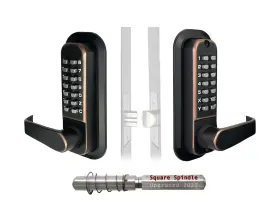 Jounjip 060928560272 Mechanical Keyless Combination Lever Handle Door Lock - Square Spind