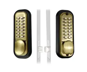 Jounjip 060928560401 Mechanical Keyless Combination Latch Door Lock Flat Spindle - Doubl