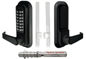 Jounjip 060928560531 Single-sided Keyless Entry Door Lock - Bump Key Proof Mechanical