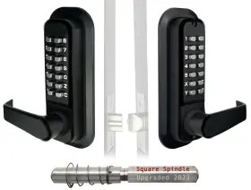 Jounjip 060928560548 Double-sided Keyless Entry Door Lock - Bump Key Proof Mechanical