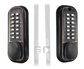 Jounjip 711237818107 Mechanical Keyless Combination Latch Door Lock Flat Spindle - Doubl