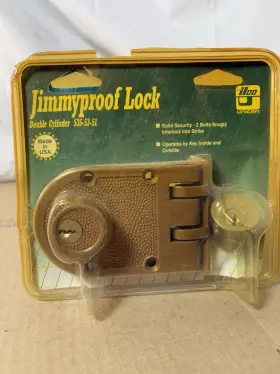 535-53-51 Kaba Ilco Auxiliary Lock Jimmyproof Deadlock Bronz
