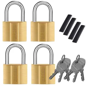 40-4p Kawaha 81/40-4p Brass Keyed Padlock Alike Waterproof Solid Lock For