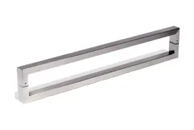 Kt3-01 Keytiger 1 Foot Long Back To Modern Front Door Handles Brushed Nickel Satin Finis