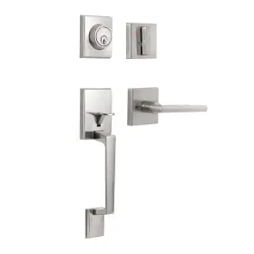 Xhj-l36158-s-s119-kiayaci Kiayaci Front Door Lock Set Silver Handle Sets With De