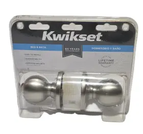 Kwikset 042049413526 Polo Satin Chrome Interior Or Bed/bath Privacy Door Knob New With Hardware