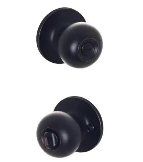 Kwikset 043156099405 Schlage Jeffir Aged Bronze Privacy Bed/bath Door Knob V40 V Jff 716