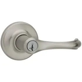 405dnl-15s Kwikset Dorian Keyed Entry Door Leverset With Smartkey Satin Nickel