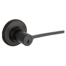 405lrl-11p-smt Kwikset Ladera Keyed Entry Door Lever Venetian Bronze Smartkey 405lrl 11p Smt