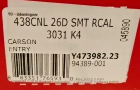 438cnl-26d Kwikset Carson Grade 3 Keyed Entry Door Lever Set Satin Chrome Fast