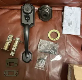 553mnh Kwikset Montara Door Handset Exterior Only - Venetian Bronze