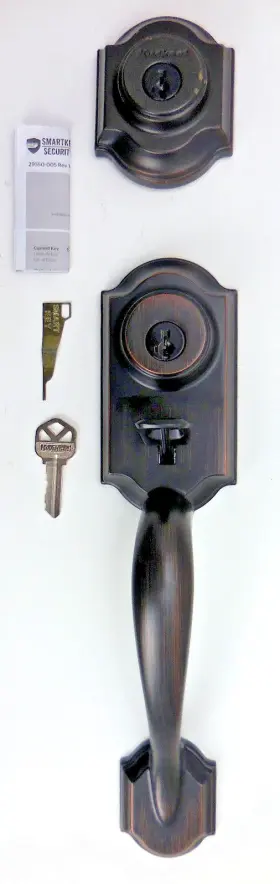 553mnhxj11p Kwikset Montara Handleset Venetian Bronze For Parts #7x4
