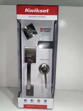 687amdxlrl Kwikset 96870-151 Rdt 15 Smt Cp Handleset Sngl Cyl Ladrea Satin Nickel