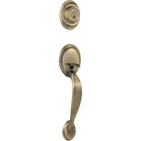 687dalip-5 Kwikset Dakota Front Door Lock Handle And Deadbolt Set Entry Handleset Exterior