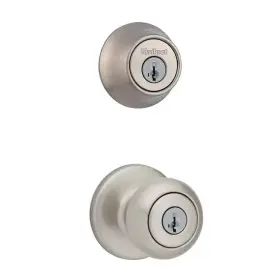 690cv15 Kwikset 690cv 15 Cove Smartkey Entry Knob Deadbolt Satin Nickel