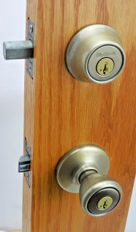 690t5 Kwikset Smartkey Tylo Knob Single Cylinder Deadbolt Antique Brass #9az