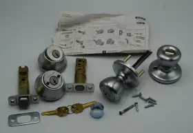 695t26d Kwikset Tylo Knob With Double Cylinder Deadbolt Satin Chrome 695 Read