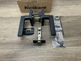 730hflsqt-514 Kwikset Halifax Privacy Door Lever Set With Square Rose -read