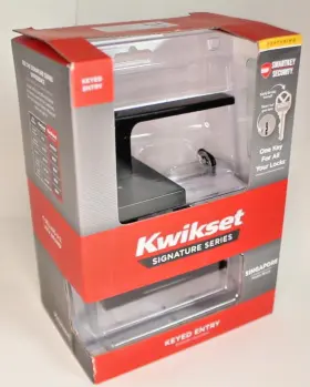 740salrct514 Kwikset Singapore Entry Lever Rectangle Trim Matte Black #9ad
