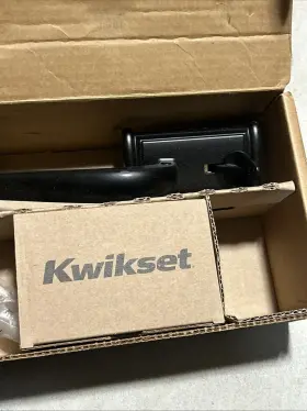 800adh-514-smt-rcal-rcs-lip Kwikset Front Door Handleset Single Cylinder Deadbolt Amador Hollis Matte Black
