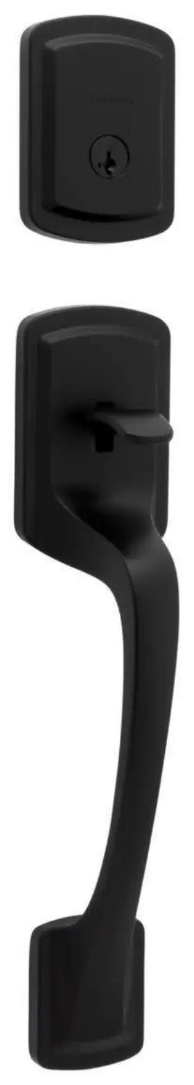 818pghlip-514s.strkp Kwikset 818pghlip-s Prague Sectional Single Cylinder Keyed Entry - Black
