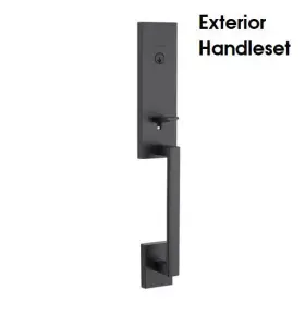 818vnhlip514s Kwikset Vancouver Single Cylinder Keyed Entry One Piece Exterior Handleset
