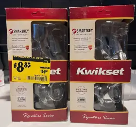Kwikset 883351398749 993 Rdt 26 Smt Cp Smart Key Round Single Cylinder Deadbolt Satin Chrome
