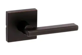 Kwikset 883351493918 155mil S Quart 11p Milan Square Rosette Privacy Door Lever In Aged Bronze