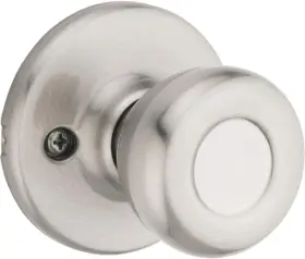 488t Kwikset 883351542555 Tylo Dummy Door Knob Single Sided Handle For No Size Satin Nickel