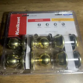Kwikset 883351544771 Exterior 2 Entry And Deadbolts Microban Keyed Alike New Sealed
