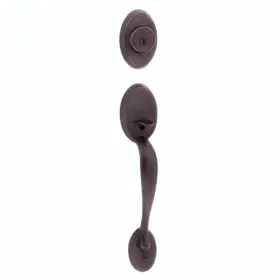 Kwikset 883351688932 Chelsea Deadbolt Handle And Lock Set In Venetian Bronze
