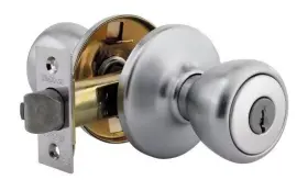 Kwikset 883351697057 2 Pk Tylo Satin Chrome Keyed Entry Door Knob Alike