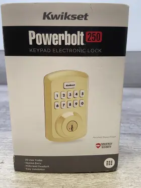 9250trs-l03s Kwikset 9250trs-lo3s Powerbolt 2 Smartcode Deadbolt Lifetime Brass Smartkey