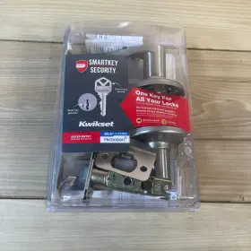 94050-673 Kwikset Balboa Keyed Entry Door Lockset Smartkey Satin Nickel Finish