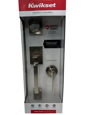96870-166 Kwikset 95870-166 Amador Entry Handleset With Hollis Lever In Satin Nickel Ob3