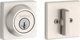 96600-842 Kwikset 660 Series Square Front Door Lock Handle And Deadbolt Set Entry Handles