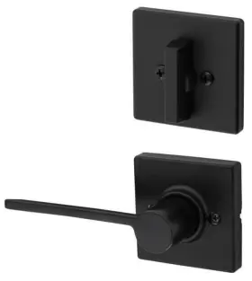 966lrlsqtrh-514.univ Kwikset 966lrlsqtrh.univ Ladera Right Handed Lever Single - Black