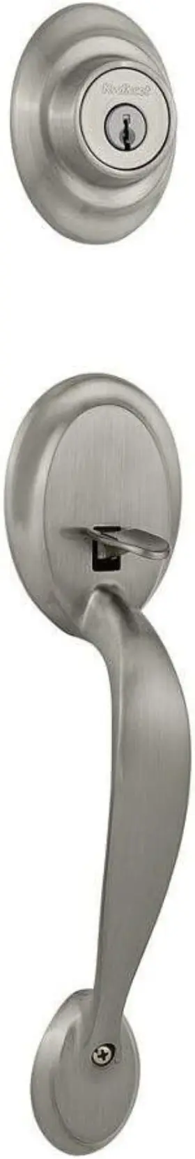96870-085 Kwikset 96780-085 - Dakota Handle And Lock Set Exterior Only Satin Nickel
