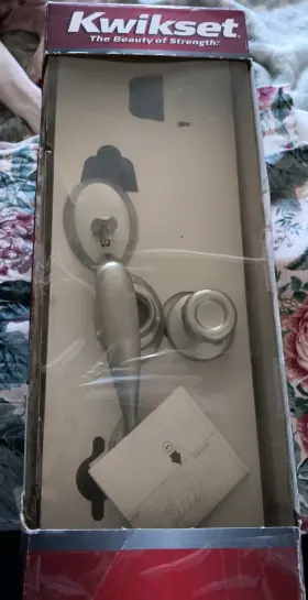96870-075 Kwikset Dakota X Tyler Single Cylinder Door Lock Set Silver Polished Metal