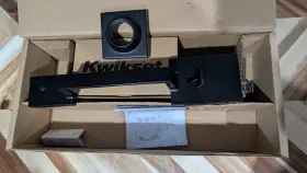 96870-148 Kwikset Exterior Handleset Amador Matte Black With Deadbolt